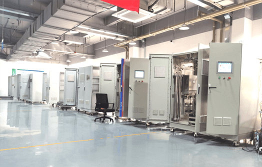 H2Byeast hydrogen system manufacturing floor in Shenzhen