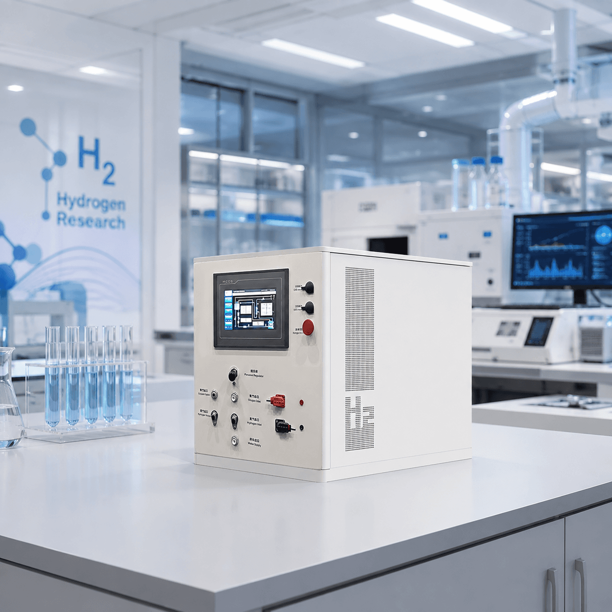 PEM Water Electrolyzer Single-Channel Test Platform HB-TA02