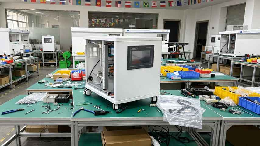 H2Byeast factory acceptance testing station
